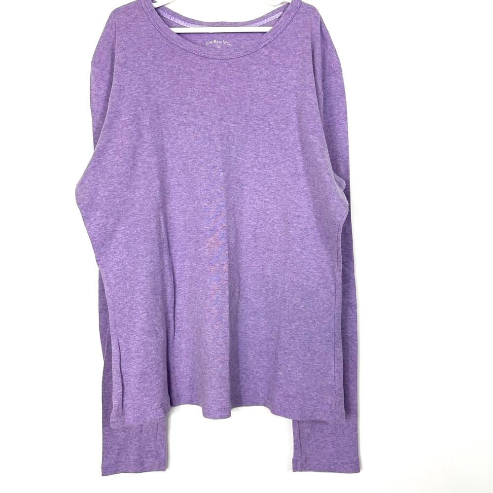 GH Bass Long Sleeve Cotton T-Shirt Medium